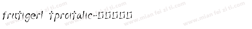 frutigerl tproitalic字体转换